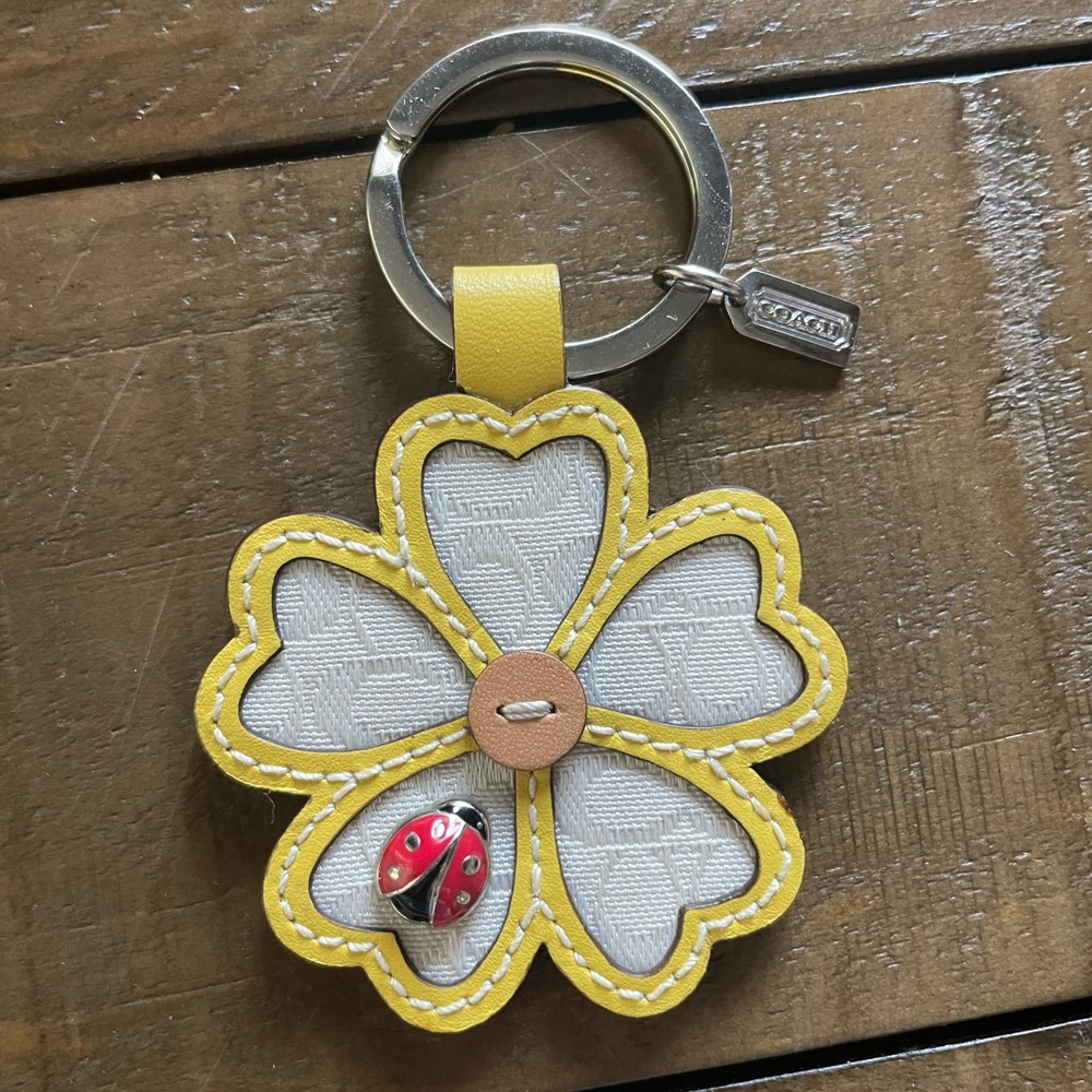 Coach Ladybug Flower Keychain (RARE)